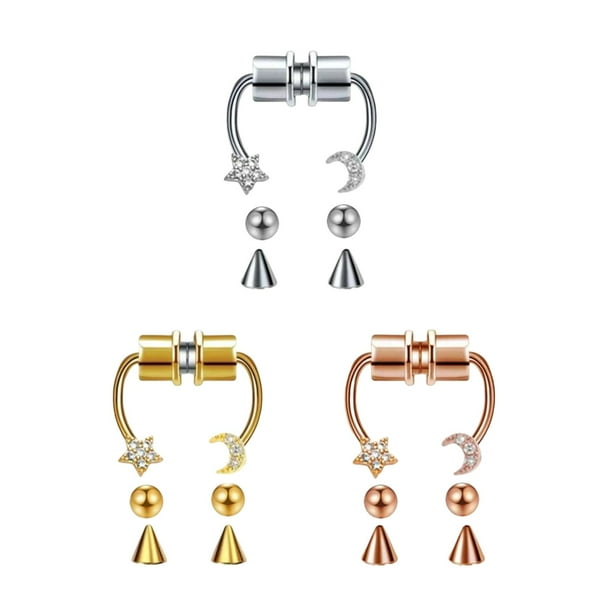 Anillo De Nariz Falsa Magnético De Acero Inoxidable | Cuotas Sin Interés
