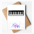 thumbnail image 1 of Electric Piano Music Vitality Sounds Welcome Back Greeting Cards Envelopes Blank, 1 of 3