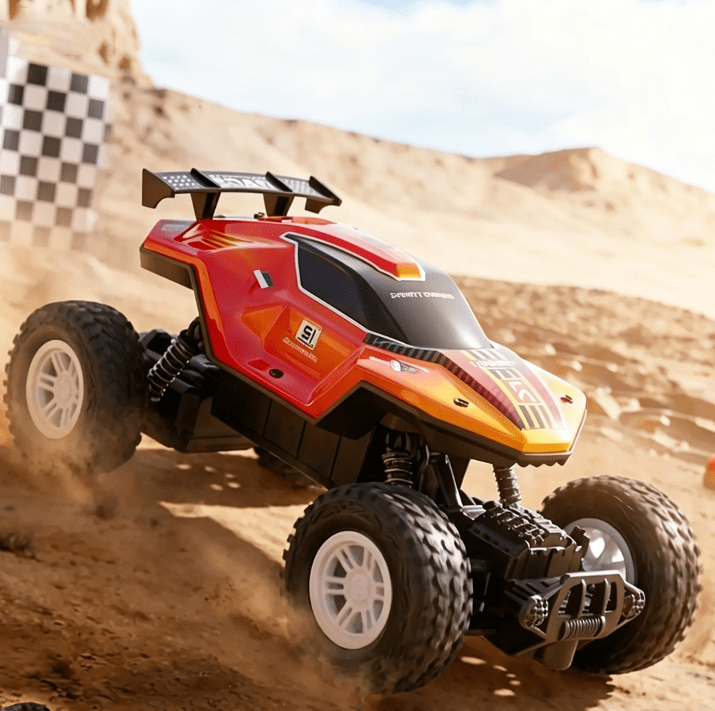 ZOGYMOZ Rc Monster Truck Off-Road Remote Control Car, 20KM/H All-Terrain Rock Crawler with 2 Rechargeable Battery
