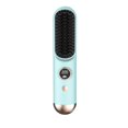 thumbnail image 6 of Cordless Hair Straightening Brush with LCD Display, USB Rechargeable 4 Temperature Settings, Portable Wireless Straightener Comb for All Hair Types Women Travel Home Styling Tool，Cyan, 6 of 6