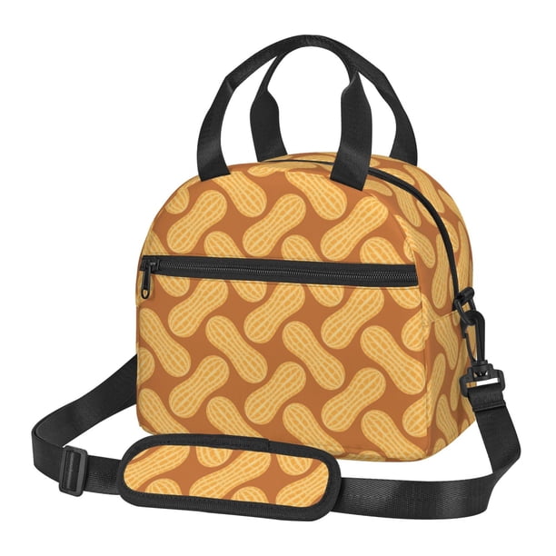 Easygdp Peanuts6 Caja de Almuerzo para Mujeres y Hombres, Bolsa de Almuerzo Insulada, Bolsas Reutilizables Impermeables para Viajes, Trabajo y Picnics