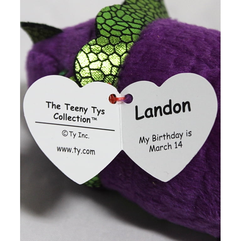 TY Beanie Boos - Teeny Tys Stackable Plush - LANDON the Dinosaur