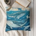 thumbnail image 3 of SHANXI Throw Pillow Covers Nature Sea Blue Design Square Pillowcase for Home Decor Sofa Car Bedroom Pillow case 18x18in, 3 of 5