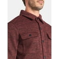 thumbnail image 4 of George Men's and Big Men's Knit Shacket with Microfleece Lining, Midweight, Sizes S-3XL, 4 of 5