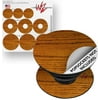 Decal Style Vinyl Skin Wrap 3 Pack for PopSockets Wood Grain - Oak 01 (POPSOCKET NOT INCLUDED) by WraptorSkinz