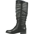 thumbnail image 2 of White Mountain Women's Liona Tall Knee High Boot Black Burnished Smooth PU 6 M, 2 of 6