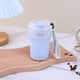 thumbnail image 4 of Taza térmica de acero inoxidable de 400 ml, resistente al agua, para café, té, taza térmica, sin BPA, reutilizable, de acero sellada, taza de viaje para bebidas frías y calientes (azul), 4 of 5