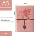 thumbnail image 2 of PENGXIANG Loose-leaf Refillable Notebook Lightweight Portable Notebook for Travelers Writers  Brown A7, 2 of 8