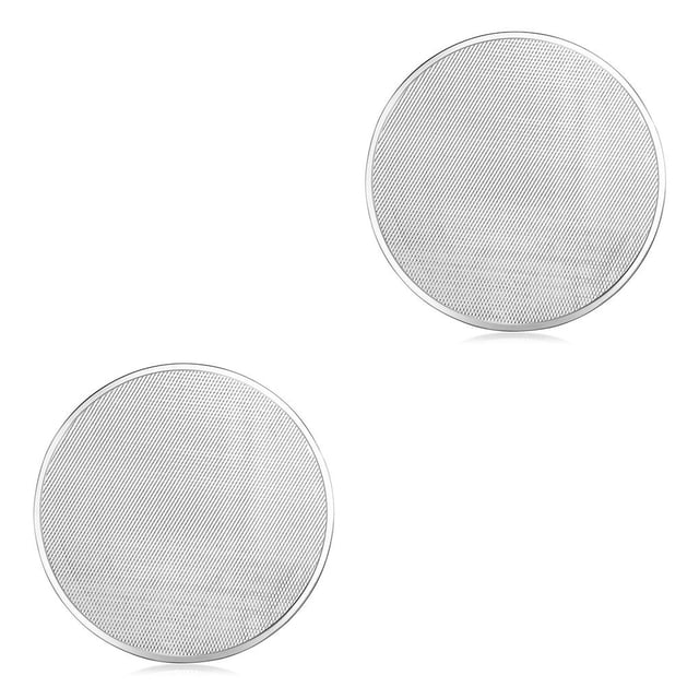 Wosthever Pizza Baking Screen Round Shaped Pastry Tools Bakery Food Bake Pie Heat Tray Resistant Household Seamless Accessory Net 12 pulgadas 2piezas
