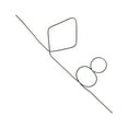thumbnail image 1 of Unique Idea Fascinating Toy Props Trick Toy High Temperature Memory Wire Trick Toy Silver, 1 of 4