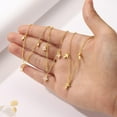 thumbnail image 5 of Turandoss 14K Gold Plated Cubic Zirconia Necklace for Women 14K Gold Plated Non Tarnish Cute Choker Necklaces Cubic Zirconia Station Necklaces Wedding Prom Bridesmaids Gifts Necklace for Women Her, 5 of 7