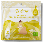 Go-Lacta Premium Organic Moringa Dietary Supplement Made For Expectant & Nursing Moms - 180 Capsules