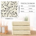 thumbnail image 6 of Yayeee 6 Pack Kitchen Dish Cloths for Washing Dishes Soft Absorbent Microfiber Towels, Leaves Pattern, 6 of 9