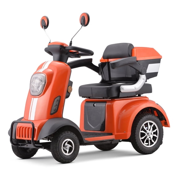 SKRT Large 4 Wheels Mobility Scooter (XW-E05), Electric Heavy Duty Wheelchair Device, 400 LBS Capacity for Seniors & Adults, Speed Adjust, No Assemble Required