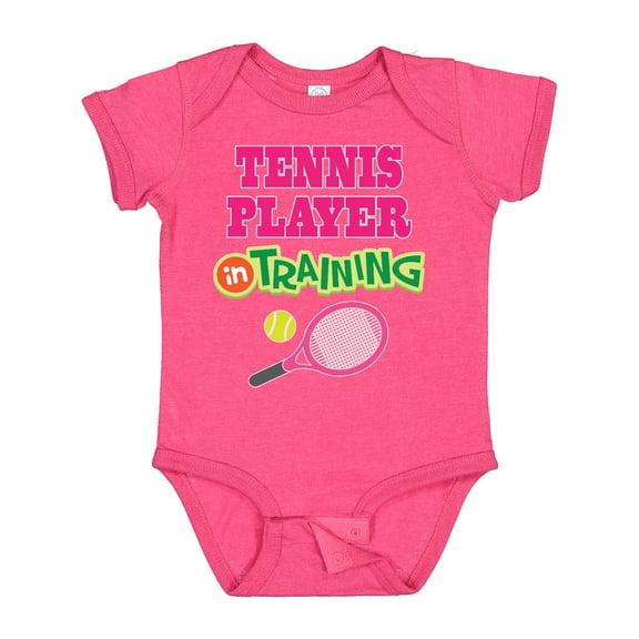 Inktastic Future Tennis Player in Training Girls Baby Bodysuit
