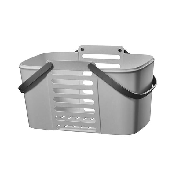 Fancyes Shower Basket Toiletry Organizer Bin with Drain Holes Lightweight Household Storage Basket Box for Bathroom Dorm Pantry L