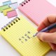thumbnail image 2 of Libreta pequeña con espiral, agenda, 50 hojas, para oficina, para mujeres y hombres, versión horizontal en color blanco, 2 of 5