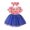 Blue, variant on Vedolay Dress Kids Toddler Girl Long Sleeve Ruffle Layered Floral Tulle Tutu Dresses,Blue 18-24 Months