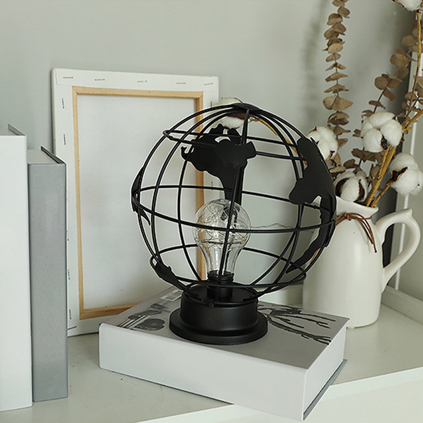 Wovilon Night Light Iron Decorative Lamp, Battery Or Usb Operated Iron Table Lamp, Warm Led Light Iron Decorative Lamp Holiday Bedroom Romantic Decorations