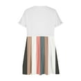 thumbnail image 3 of LYXSSBYX Pajamas for Women Set Fashion Women's Casual Short Sleeve Dress Round-Neck Ladies Patchwork Mini Dresses, 3 of 4