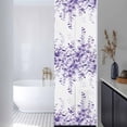 thumbnail image 3 of Purple Eucalyptus Window Privacy Film, Botanical Plant Rustic Branch Floral Static Cling UV Sun Blocking Heat Control Window Tint, Non-Adhesive One Way Windows Privacy Cover 17.7''x78.7'', 3 of 7