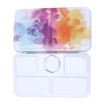 thumbnail image 2 of Caja de pinturas de hierro multicolor, plegable, portátil, para acuarela, para pigmentos, 2 of 14