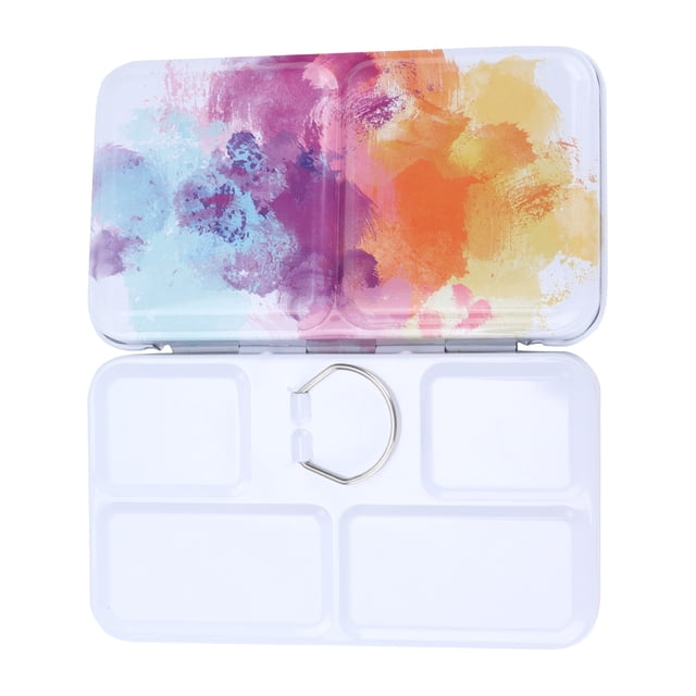 Caja de paleta de pintura caja de paleta de hierro para aceite de acuarela gouache para sostener pintura de acuarela ANGGREK Otros