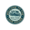 thumbnail image 2 of Pontoon Boat Novelty Sign, Metal Wall Decor - 12" Round, 2 of 4