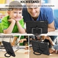 thumbnail image 2 of XYX Kids Case for Samsung Galaxy Tab A9+/A9 Plus Case 11 inch with Shoulder Strap, Shockproof Handle Kickstand (2023, SM-X210/X216/X218), Black, 2 of 7