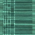 thumbnail image 1 of Ahgly Company Machine Washable Indoor Square Abstract Turquoise Blue Modern Area Rugs, 8' Square, 1 of 4