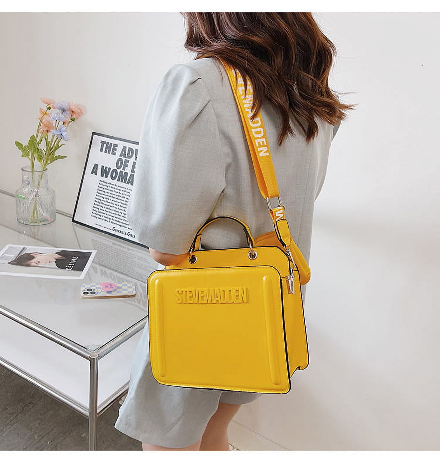 Yellow discount designer purse