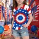 thumbnail image 4 of Odeerbi Chicos Niñas 4 de Julio Camiseta Manga Corta Día de La Independencia Camiseta Gráfica, 4 of 6