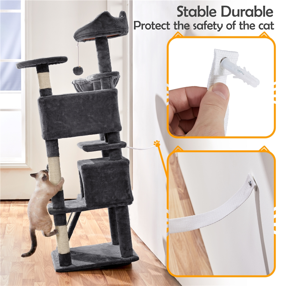 Alden Design 57.5" Double Condo Cat Tree photo 6