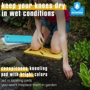 Garden Kneeling Pad 3pcs, Extra Wider 8.66“, Kneeling Mat Waterproof with Bright Color Tone, Knee Pads for Gardening, Yoga, House Clean, Repair Work