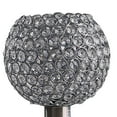 thumbnail image 3 of Acrylic Bead Globe Table lamp with Metal Base, Silver- Saltoro Sherpi, 3 of 5