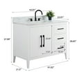 thumbnail image 6 of Vanity Art 42" Single Sink Bathroom Vanity Cabinet with Ceramic Countertop, 6 of 9