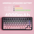 thumbnail image 5 of ATTACK SHARK M86 82 Keys Wireless Mechanical Keyboard, 75% Gasket Hot Swappable Custom Keyboard, Side Printed PBT Keycaps, RGB Backlit, Pre-lubed Switches, BT/2.4GHz/ Wired Mechanical Gaming Keyboard, 5 of 6
