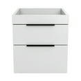 thumbnail image 5 of Boyd Sleep Capri Modern Double Drawer Nightstand, White, 5 of 8