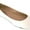 8600 White Pu, variant on Womens Ballerina Ballet Flat Shoes 8600 White Pu 6.5