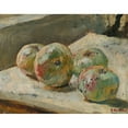 thumbnail image 2 of Édouard Vuillard 18x15 Black Ornate Wood Framed Double Matted Museum Art Print Titled - Four Apples (circa 1889-90), 2 of 5
