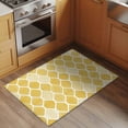 thumbnail image 2 of Yellow Geometric Entryway Rug 2'x3'&nbsp; Non Slip Front Door Mats, Morocco Modern Abstract Plaid Art Entrance Rugs Indoor Outdoor Carpet, Washable Floor Mats Small Area Rug for Bedroom Kitchen, 2 of 8