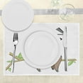thumbnail image 3 of Ambesonne Sloth Place Mats Set of 4, Arboreal Mammal Sleeping, Standard Size, Grey Green Brown, 3 of 6