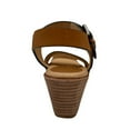 thumbnail image 4 of Sofft Garin Women’s Wedge Sandals Size 8 Brown Open-toe Hook & loop Closure, 4 of 6