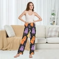 thumbnail image 6 of FORMRS Women's Pajama Pants with Pockets Soft Comfy Loungewear Sleep Bottom, Sizes S-2XL, Yellow Halloween Ghosts, 6 of 8