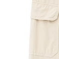 thumbnail image 5 of Timegard Pants for Women Straight Leg Solid Color Cargo Pants Lounge Pants with Pockets Fall Outdoor, 5 of 5