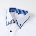 thumbnail image 5 of Zylanna Men's Formal Dress Shirts, Solid Long Sleeve Business Button Turn Down Collar Shirts White Size XL, 5 of 8