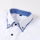 thumbnail image 5 of Blusa y camisa de manga larga con cuello vuelto para hombre, cárdigan liso de moda con cuello vuelto, camisa de negocios con botones, blusa de poliéster para hombre, 5 of 8