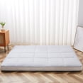 thumbnail image 6 of BRONKIGE Japanese Floor Mattress, Extra Thick Memory Foam Futon Mattress, Foldable Roll Up Sleeping Pad with Bandage and Storage Bag, Twin, Gray, 6 of 7