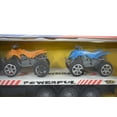 thumbnail image 4 of Blue Flatbed Semi Truck with Two ATV Four Wheel Motorcycles Boys Toy-BT-1, 4 of 9