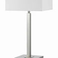 thumbnail image 3 of Benjara BM224691 Lampe de Table Rectangulaire en Métal avec Base Tubulaire et 2 Prises Électriques, Blanc, 3 of 5